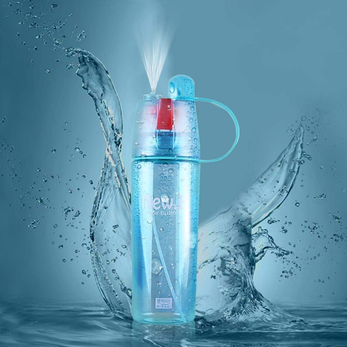 New Spray Portable Water Bottle (600ML)