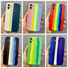 Rainbow Soft Print Case For Oppo