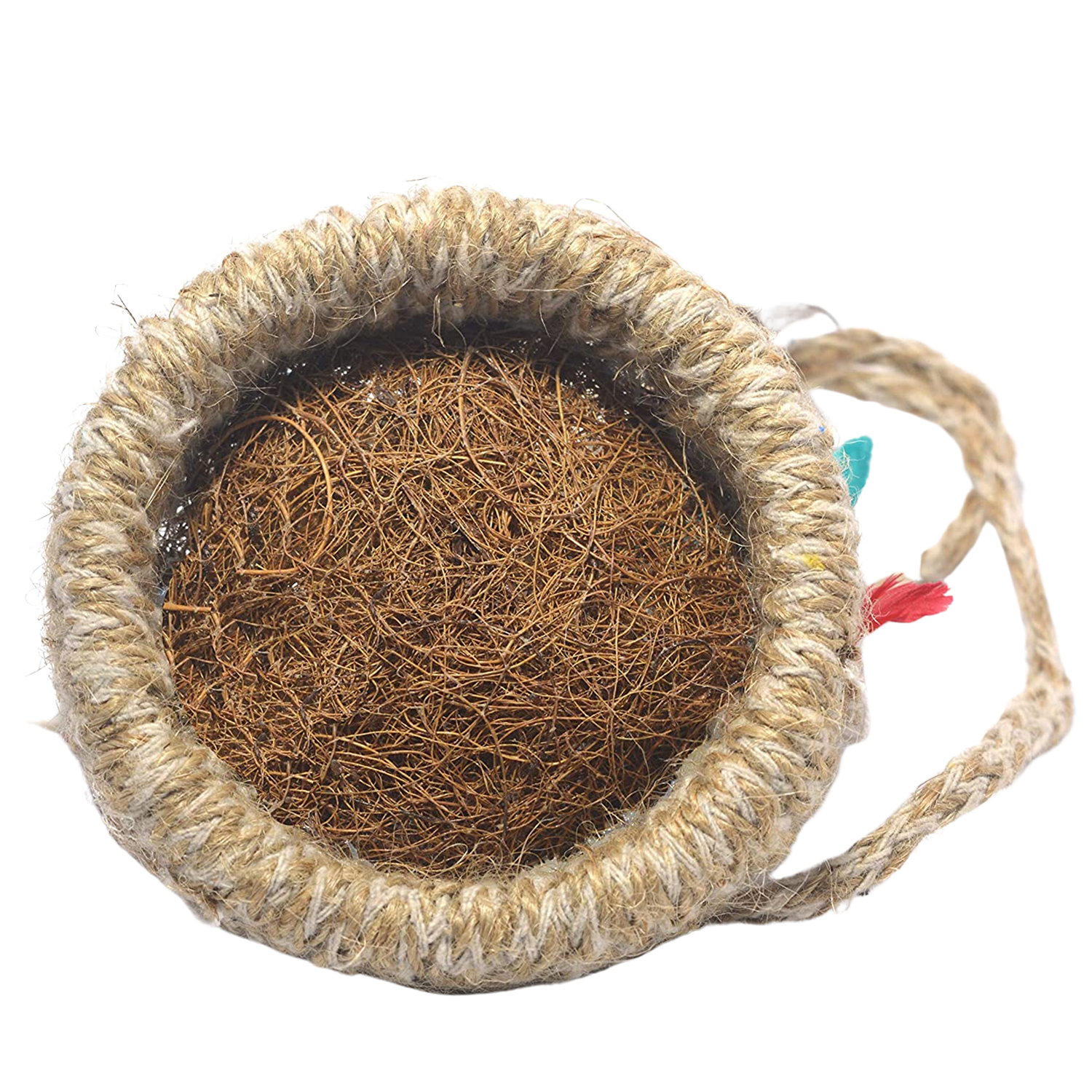 1731 Artificial Jute Hanging Birds Nest Jhumar Chidiyan Ka Ghosla DeoDap