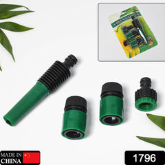 1796 Water Hose Pipe Tap Nozzle Connector Set Fitting Adapter Hose lock Garden Water Hose Pipe Tap Nozzle DeoDap