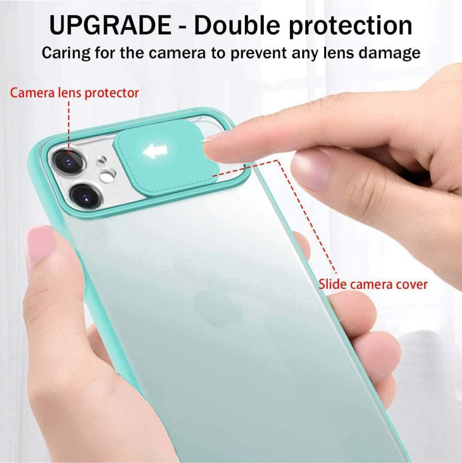 21901 Samsung's Shutter Smoke case & Covers Hard Case | Camera Shutter Slide Protector | Back Case Cover Silicone Bumper Protection | Shockproof Protective Phone Case | Full Camera Protection