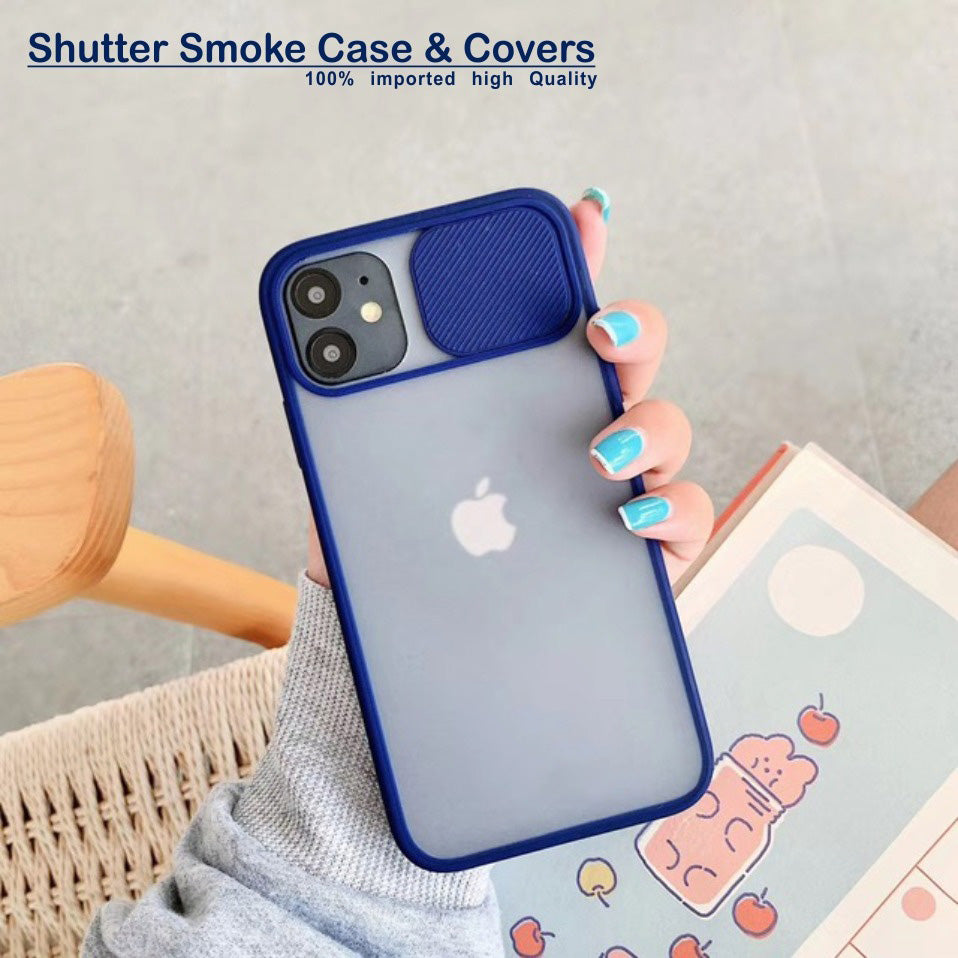 21901 Samsung's Shutter Smoke case & Covers Hard Case | Camera Shutter Slide Protector | Back Case Cover Silicone Bumper Protection | Shockproof Protective Phone Case | Full Camera Protection
