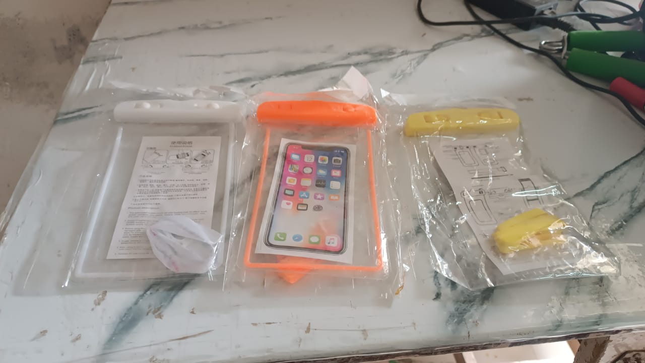 Mobile Waterproof Sealed Transparent Plastic Bag / Pouch Cover for All Mobile Phones