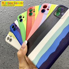 21261 SAMSUNG'S Rainbow Soft Printed Case With Soft Material | Softness with Phone Protection Cover | For Girls Boys Women Kids Soft Case Cover | Soft Case Shockproof Case | With Soft Edges & Full Camera Protection