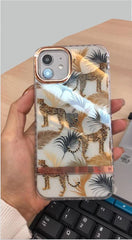 21151 Samsung's Animal Flower Print Back Case Hard Case Material | Colourfull Animal & Flower Phone Cover | For Girls Boys Women Kids Cute Cartoon Lovely | Hard Case Shockproof Case | With Hard Edges & Full Camera Protection - Mix Designs