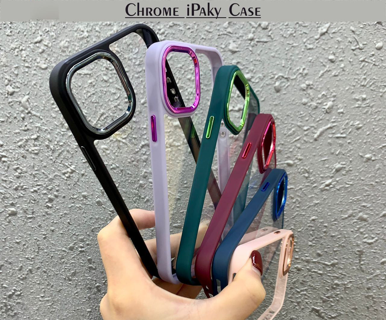 Chrome Clear Hard Protection Case For Realme