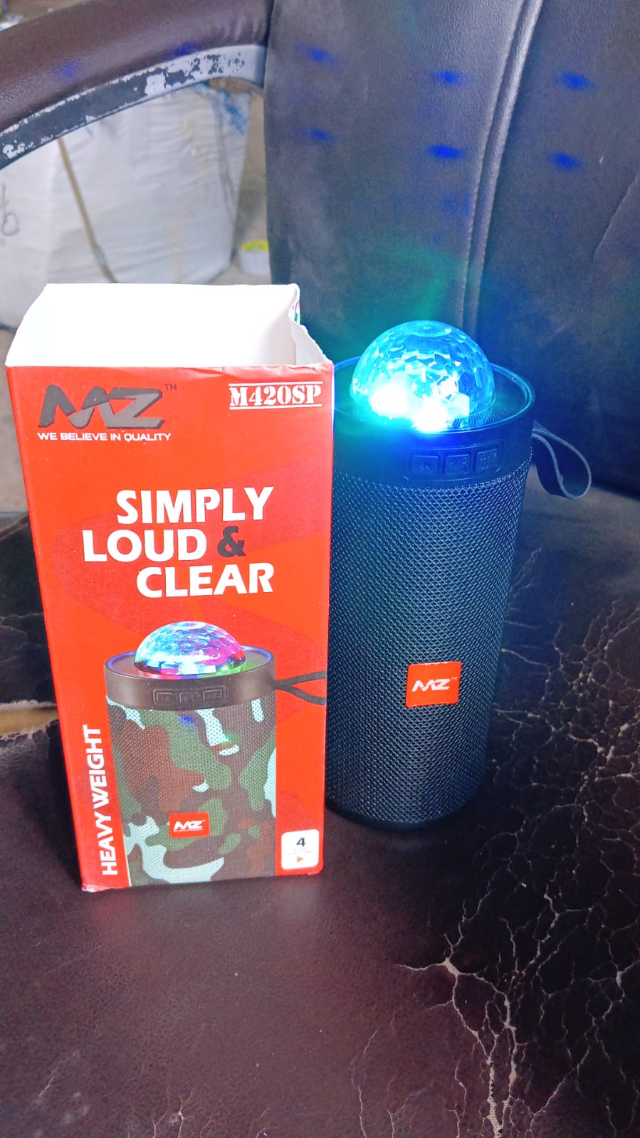 3D Disco Light Sound Bluetooth Speaker (1 Pc)