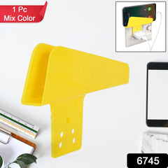 Plastic Secure Mobile Phone Charging Stand Holder (1 Pc / Mix Color)