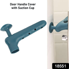 Silicone Door Handle Cover with Suction Cup (1 Pc / Mix Color)