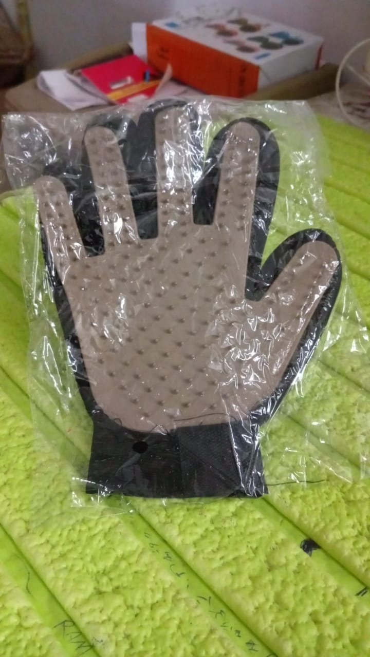 Dark Brown True Touch Gloves, Gloves Bathing Tool (1 Pc)