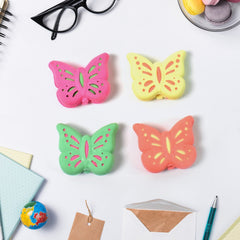 Butterfly Shape Eraser Rubber (1 Pc / Mix Colour & Design)