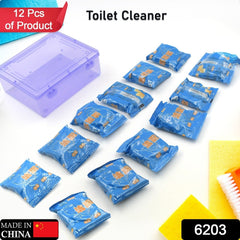 6203  Blue Bubble Toilet Bowring Toilets, Toilet Cleaners Powerful Decontamination Durable Bathroom (12pc)