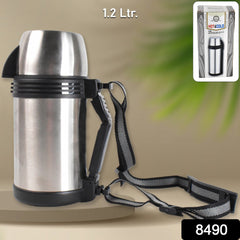 Portable Stainless Steel Coffee Tea Vacuum Flask Bottle (1200ml / 1.2L / 1 Pc)