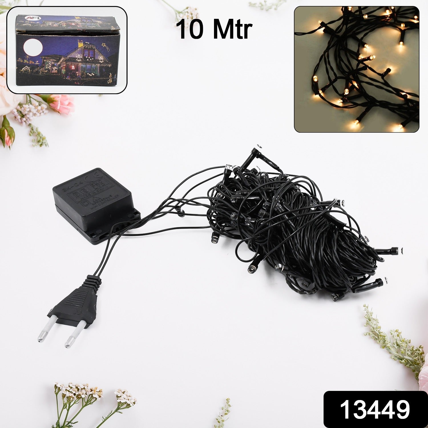 Home Decoration Diwali & Wedding LED String Light (50L 10 Mtr)