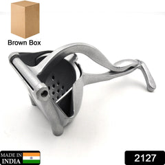 2127 MANUAL ALUMINIUM METAL FRUIT PRESS JUICER  ( BROWN BOX )