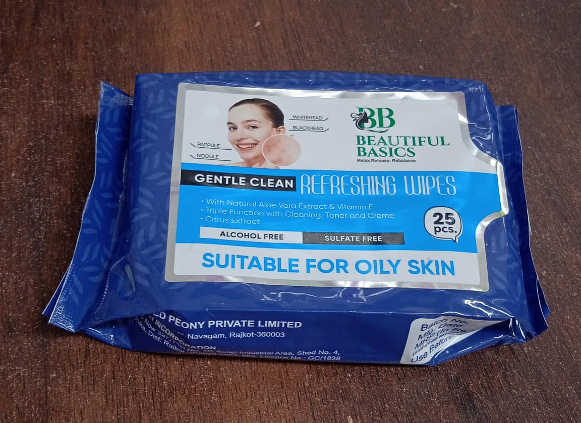 Refreshing Wet Wipes for Face | Facial Cleansing | Refreshing & Skin Hydration| Soothing for skin | pH Balance & Alcohol Free | Nourishing with Fruit extract | 25 Wipes