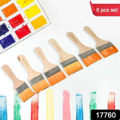 17760 Painting Brush Nylon Pine Brush Tool Board Brush Dusting Cleaning Wall Paint Brush (6 Pc Set)