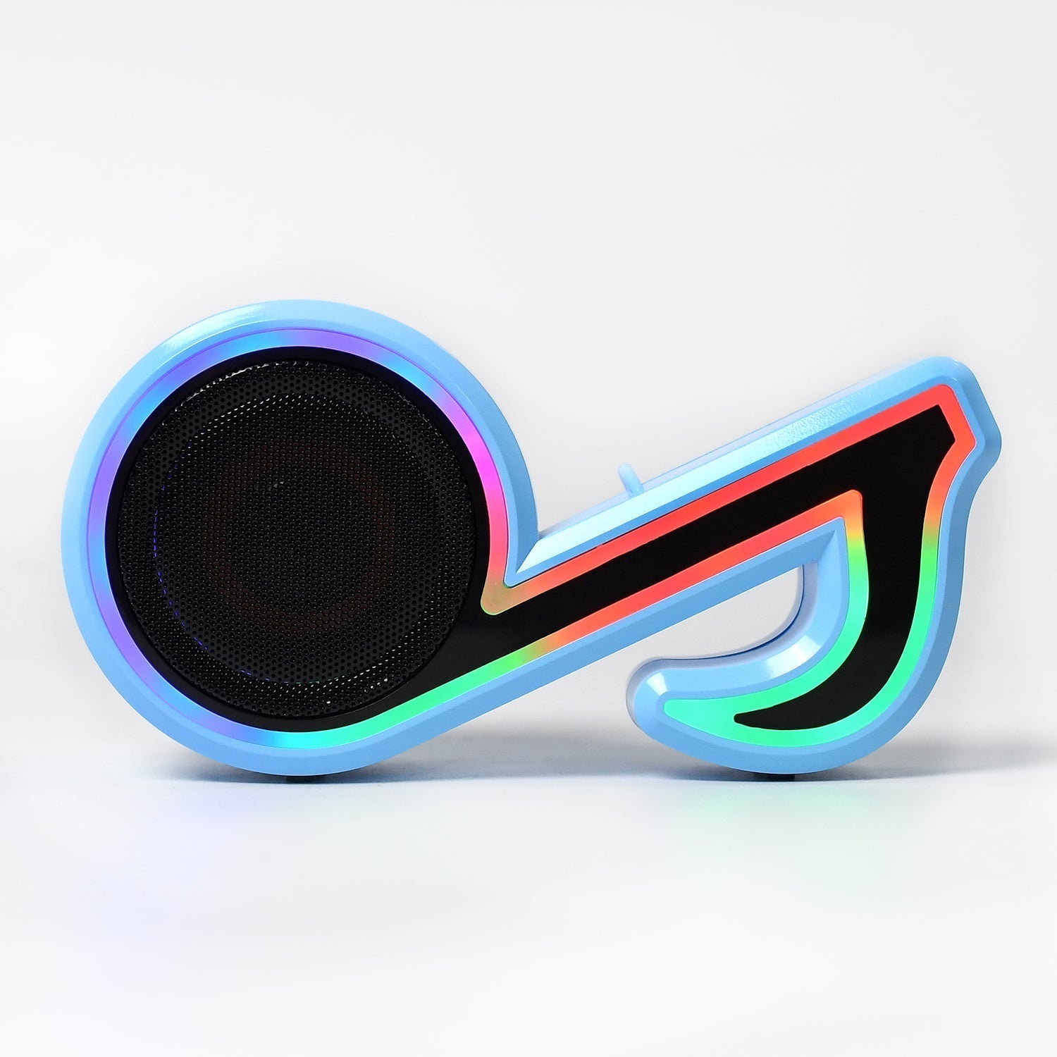 6068 Mini Portable Music Note Shape Speaker Subwoofer Colorful Musical Note LED Lighting Sound For Creatives Gift Computer Phone Sound Equipment DeoDap