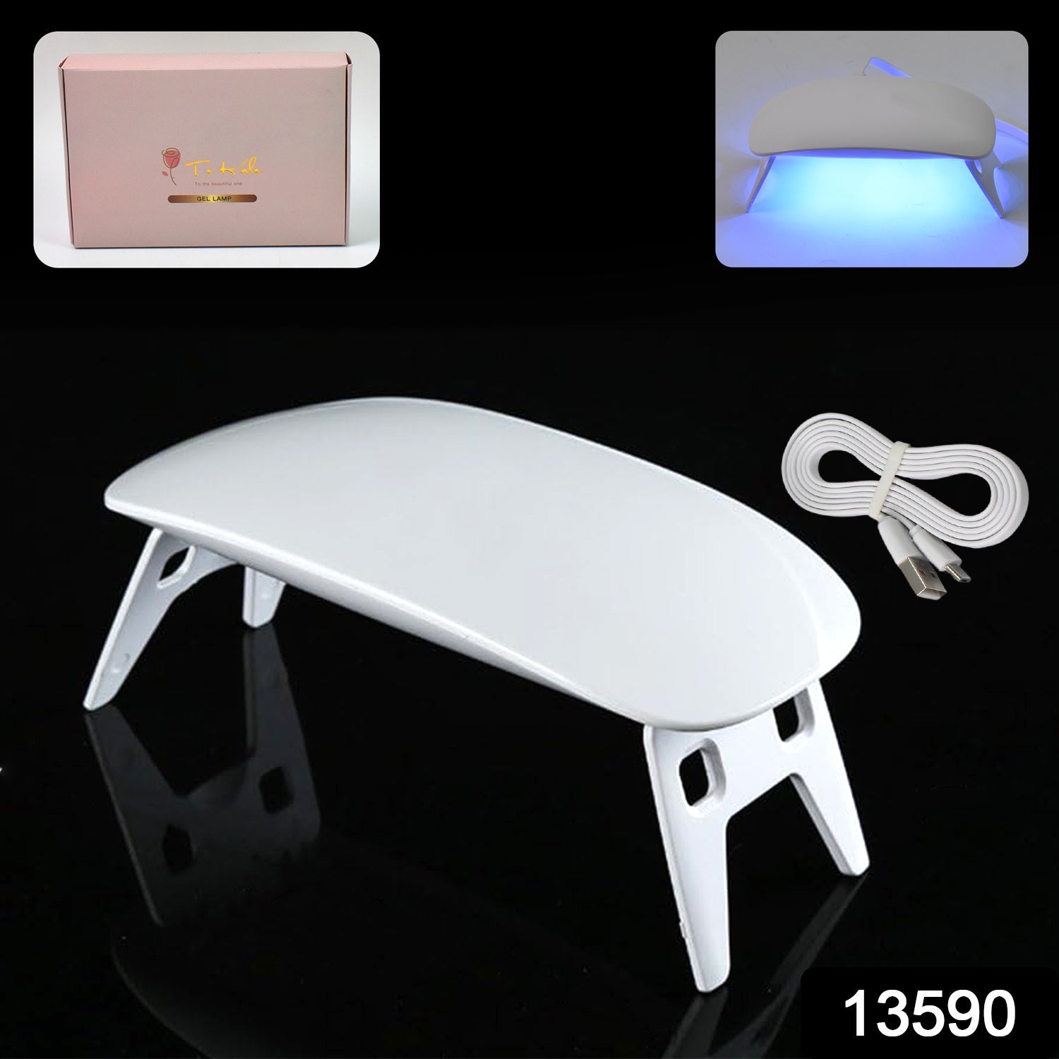 UV LED Lamp Nail Dryer Mini Portable Nail Lamp Professional  (1 Pc)