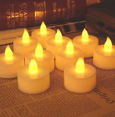 1222  Festival Decorative - LED Tealight Candles (White, 24 Pcs) DeoDap