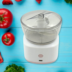 5769 Portable Mini Food Processor Chopper Electric Veggie Chopper 3 Blades With Charching Cable Type C, Vegetable Chopper, Garlic Chopper Food Grinder for Chopping Ginger, Pepper Chili, Onion, Fruit, Meat