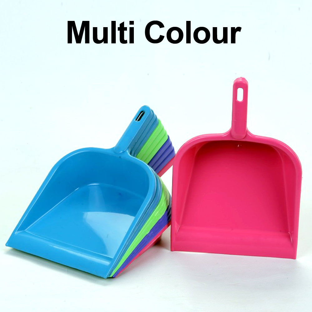 2352 Durable Multi Surface Plastic Dustpan with Handle DeoDap