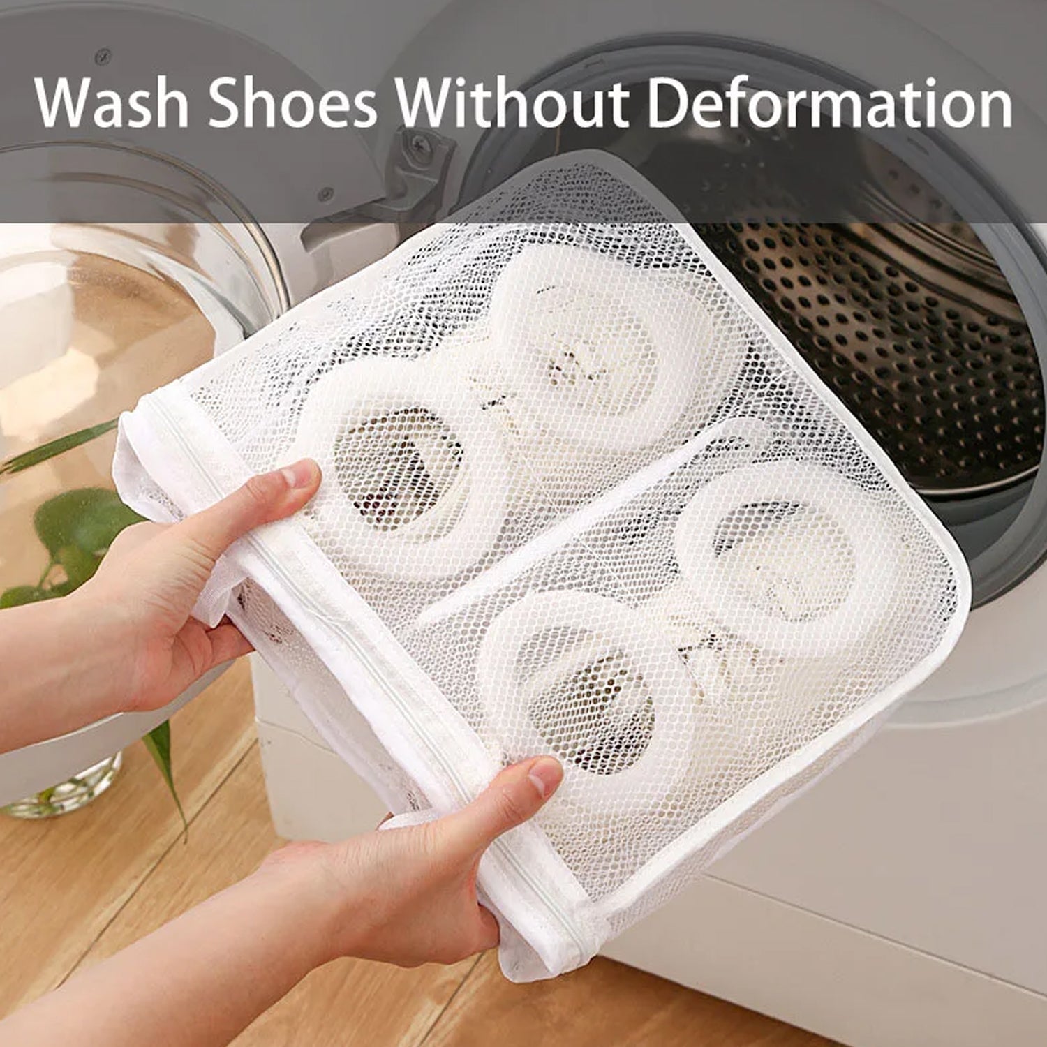 4314 2in1 Foldable Washing Machine Shoe Bag Portable Laundry Cleaning Mesh Bags Net Pouch, Laundry Bags Travel Storage Organizer for Shoes Underwear Bath Towels Socks