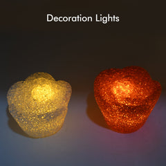 7995 MULTI SHAPE SMALL LIGHT LAMPS LED SHAPE CRYSTAL NIGHT LIGHT LAMP (6 PC SET)