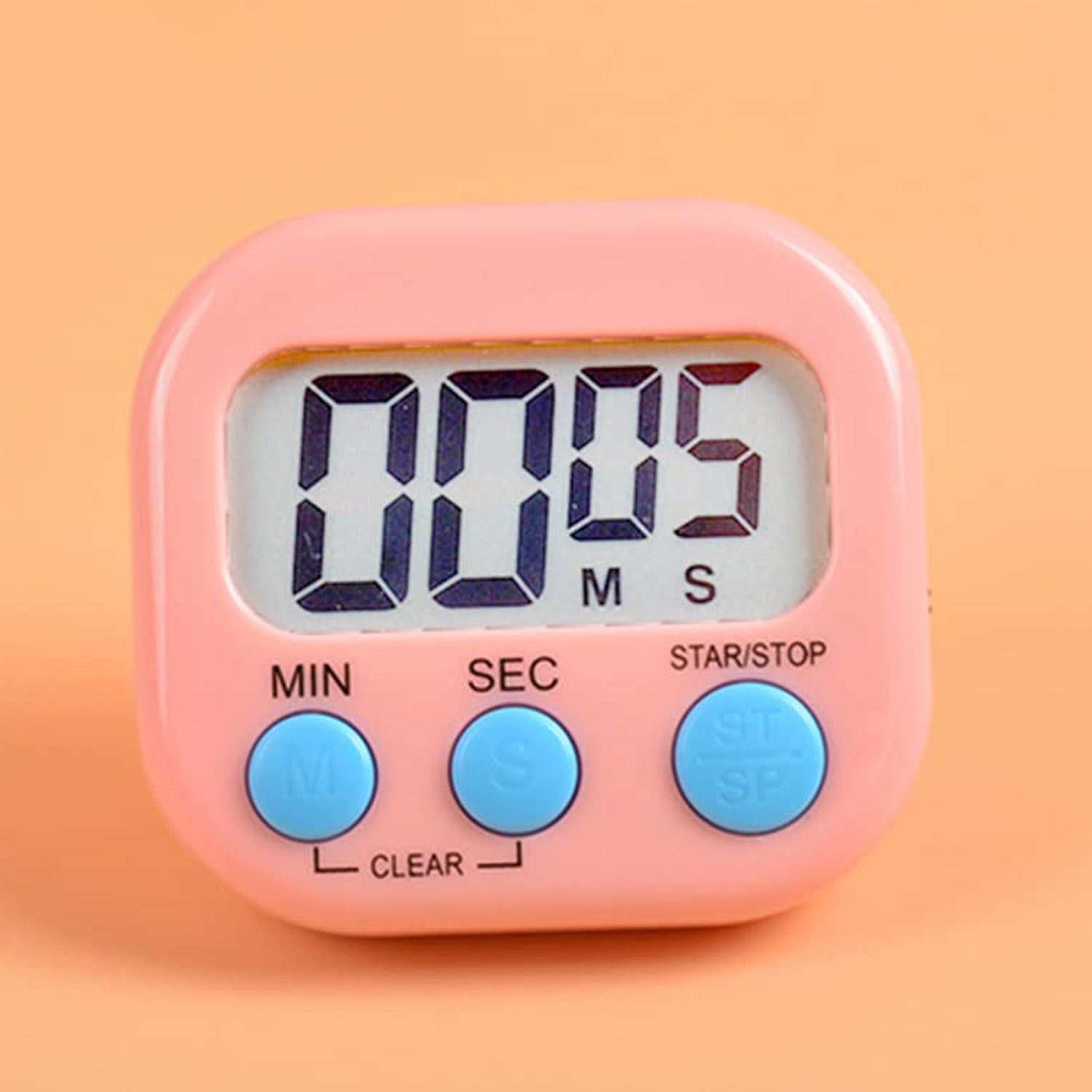 1540 Digital Kitchen Timer Clear Big Digits 0-99 Min for Cooking Office Clock