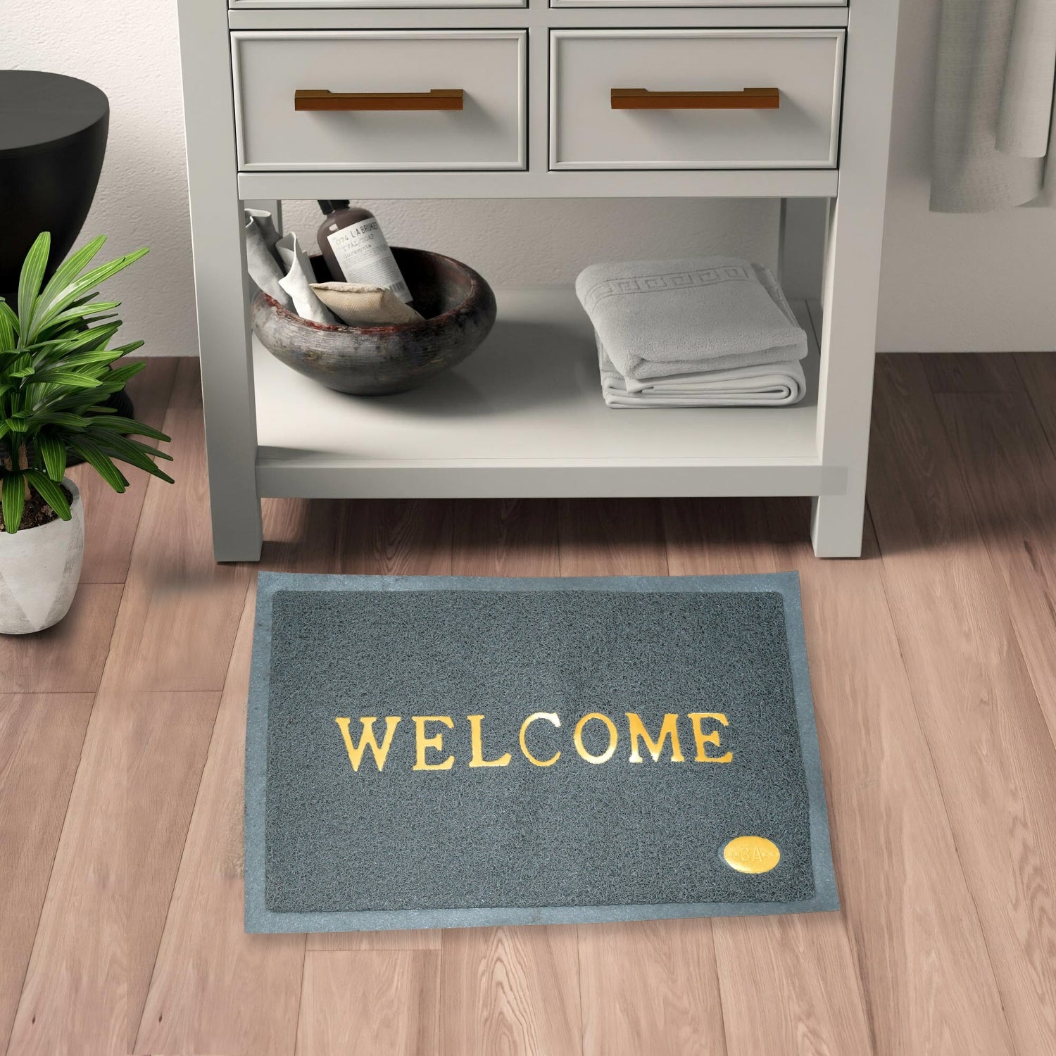 8822 Welcome Door Mat for Home Entrance Outdoor Mat Anti Slip Heavy Duty and Waterproof | Easy to Clean for Entry For Bedroom, Living Room (23x15 Inch)