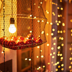 8348 9Mtr Flower Design Home Decoration Electrical Series Light Home Decoration Diwali & Wedding LED Christmas String Light Indoor and Outdoor Light ,Festival Decoration Led String Light, Multi-Color Light 1.4MM (36L 9Mtr)