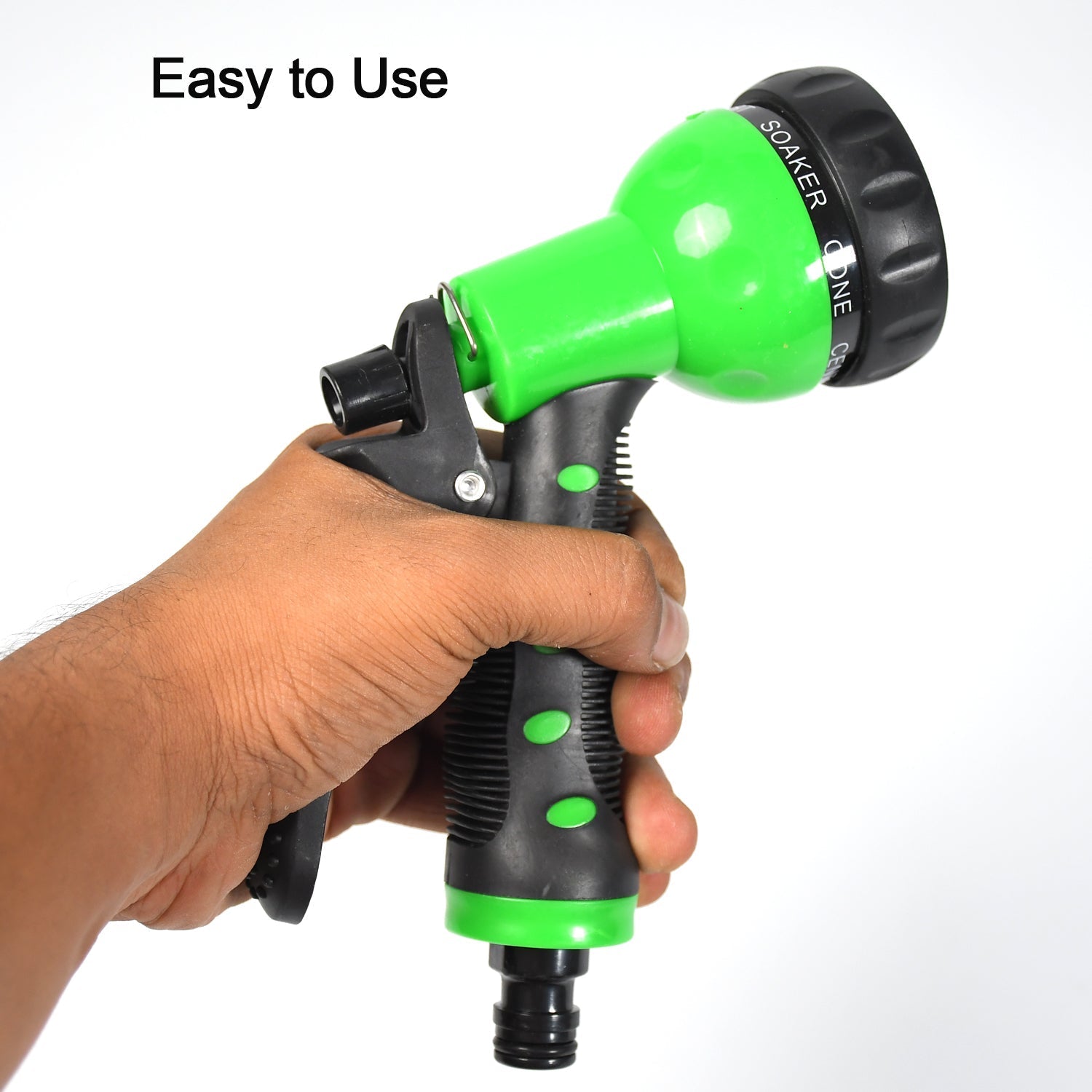 7441 Hose Nozzle Garden Hose Nozzle Hose Spray Nozzle with 8 Adjustable Patterns Front Trigger Hose Sprayer Heavy Duty Metal Water Hose Nozzle for Cleaning, Watering, Washing, Bathing DeoDap