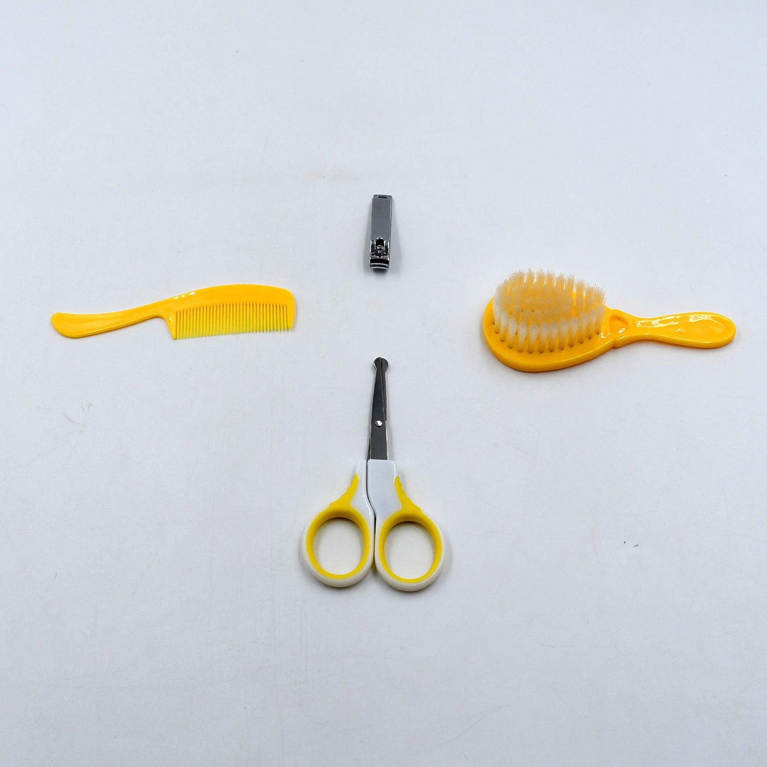 6546 Born Baby Health Care Kit Baby Health Care And Grooming Kit 4 in 1 Nail Clipper Brush Comb Scissors Baby Safety Care Kit