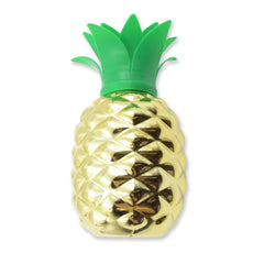 8447 Plastic Pineapple Cups With Straw Pineapple Party Favors Summer Hawaiian and Beach Party Decorations for Kids Adults With Brown Box(1 Pc)