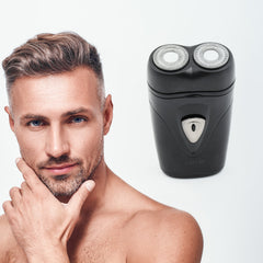 6977 Men's Electric Shaver with Double Floating Heads Rechargeable | Portable, Cordless, Travel Electric for Men | USB Rechargeable Shaver | Water Resistant | Flexible Floating Shaving Heads