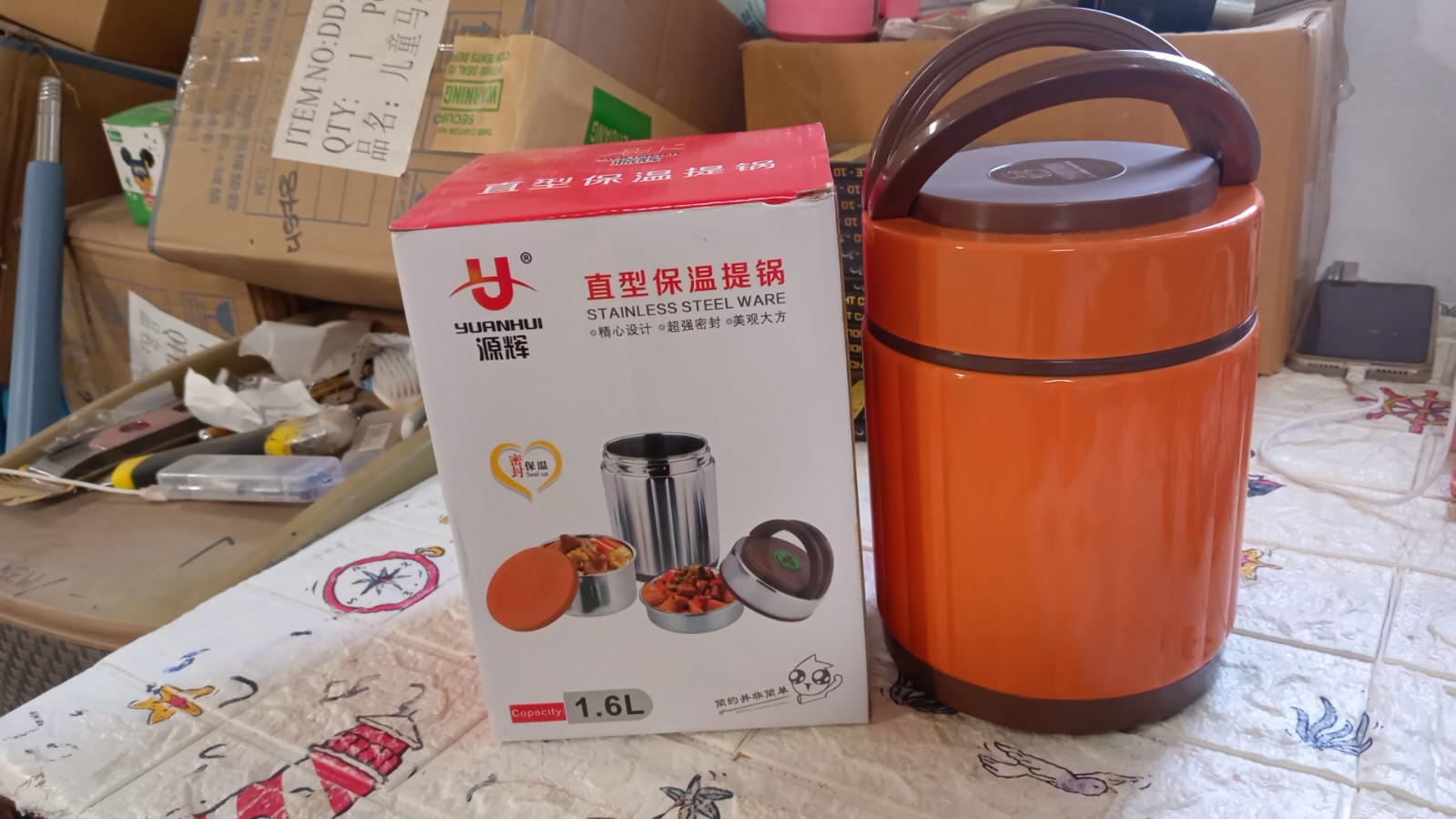 5515  Leak-proof Thermos Flask For Hot Food, Warm Soup Cup, Vacuum Insulated Lunch Box, Food Box for Thermal Container For Food Stainless Steel
