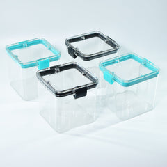 2763 4Pc Square Container 700Ml Used For Storing Types Of Food Stuffs And Items. DeoDap