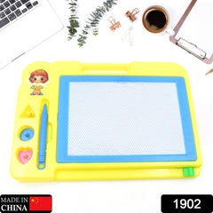 1902 Children Magic Slate Pen Doodle Pad Erasable Drawing Easy Reading Writing Learning Graffiti Board Kids Gift Toy Magnetic Painting Sketch Pad for Baby Children (1 Pc Mix Color)