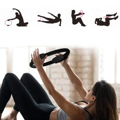 6714  Fitness Ring Workout Yoga Ring Circle Pilates for Woman Fitness Circle Thigh Exercise Pilates Circle Ring Fitness Equipment for Home