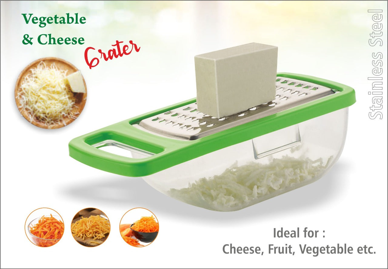 0660  Cheese Grater/Slicer/Chopper With Stainless Steel Blades DeoDap