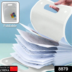 8879 Vertical Expanding File Folder 13 Pockets Accordion File Folder Organizer for A4 Letter Size Paper Document Holder Organizer for School, Home, Office (38x24 Cm)