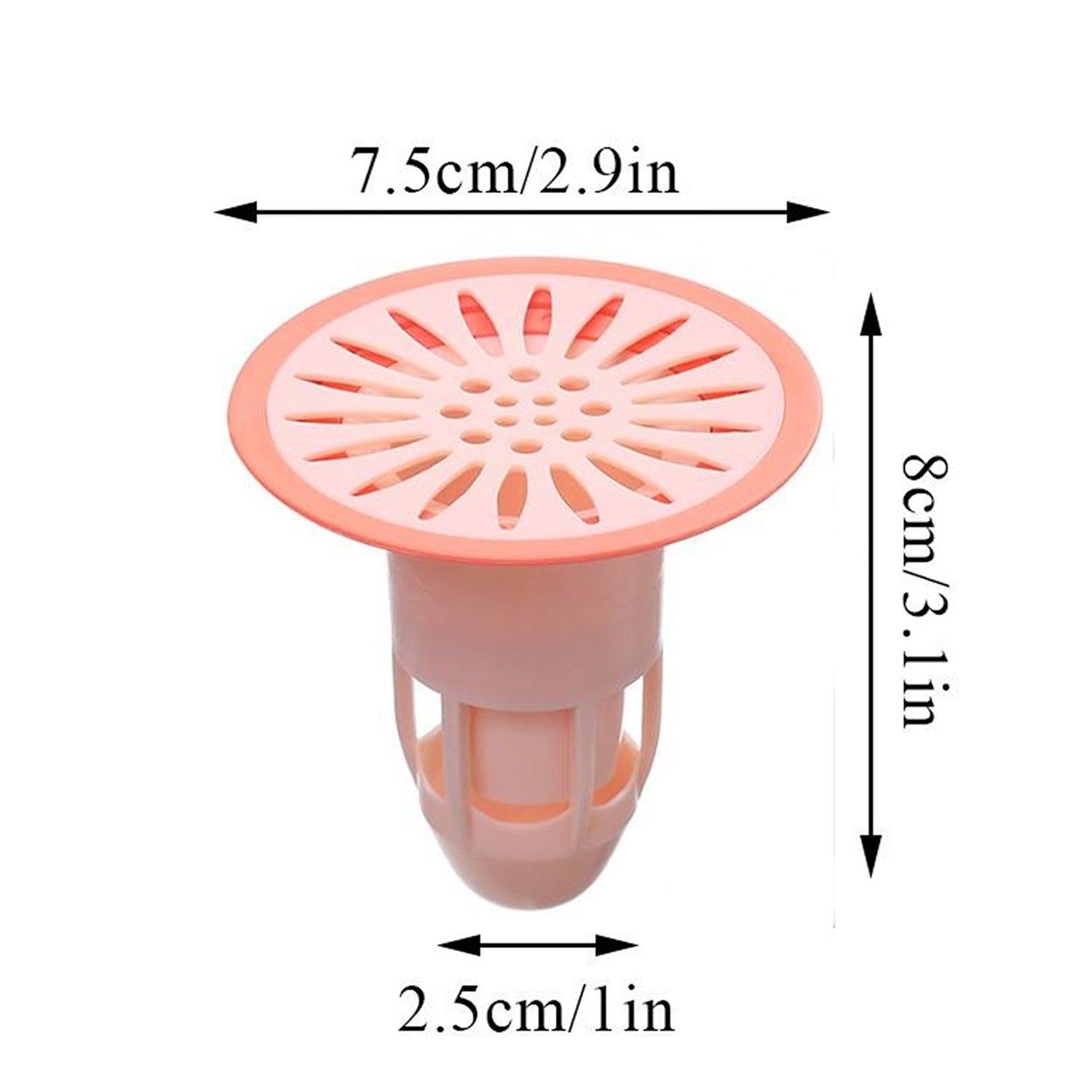 7968 Deodorant Floor Drain Core Silicone Drain Stopper Insectproof Anti-Odor Hair Trap Plug Trap for Kitchen Bathroom Toilet