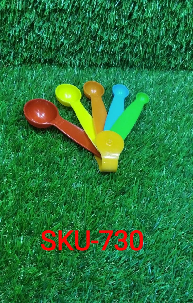 0730 Plastic Measuring Spoons - Set of 5 DeoDap