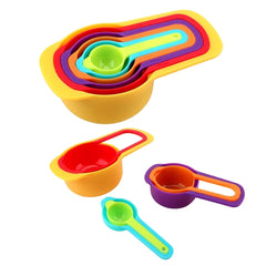 0811 Plastic Measuring Spoons for Kitchen (6 pack) DeoDap