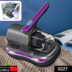 0227 Powerful Suction Portable Handheld Vacuum Cleaner - Low Noise Vacuum Cleaner for Bed - Cordless Vacuum Cleaner for Car Seat Crevices Pillows, Mattresses, Sofas Wireless Anti Dust and Mite Cleaner